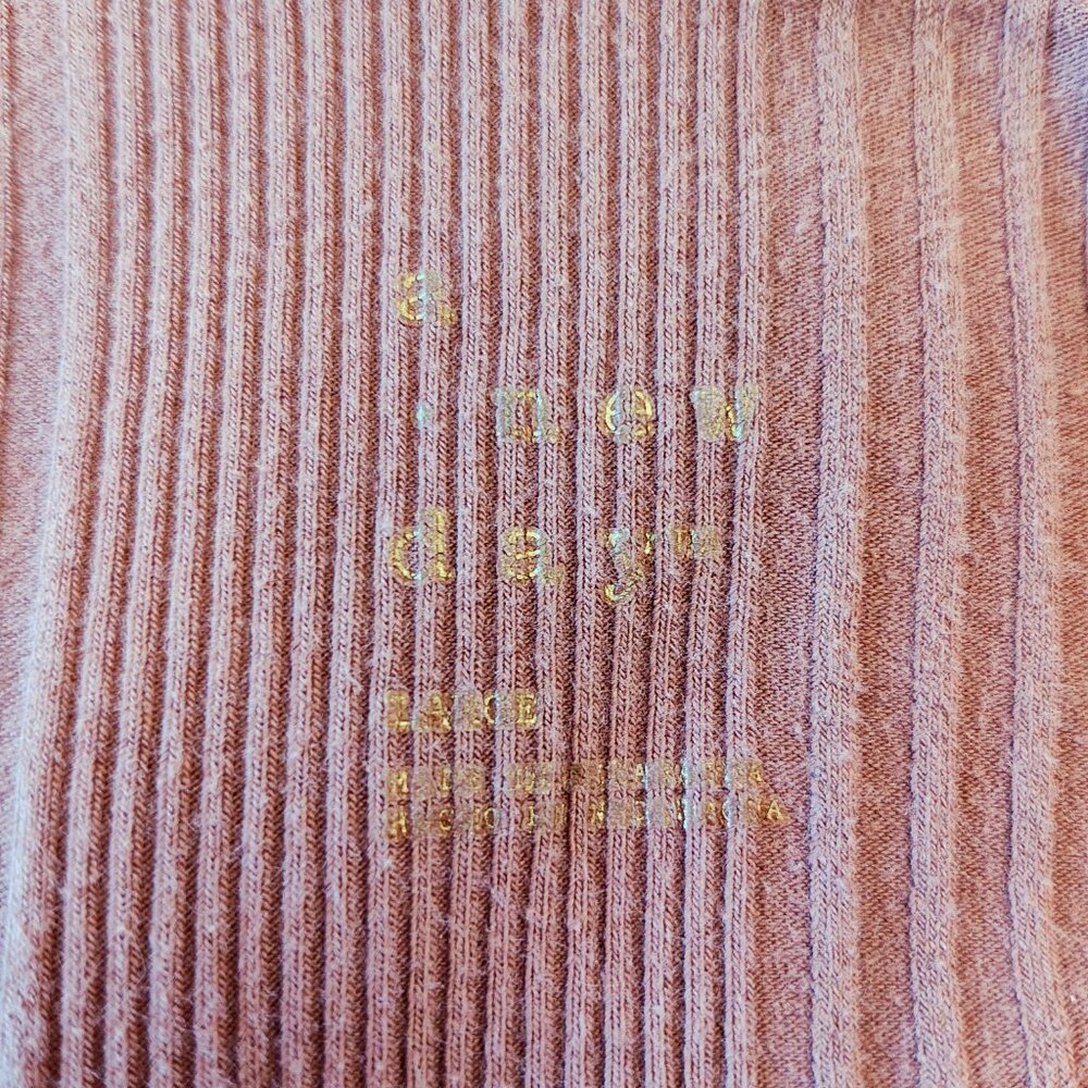 A New Day Rose Pink Ribbed Tank Top, Size Large, Gently Used - Picture 5 of 5